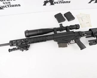 Make: Ruger
Model: Precision
Caliber: 308 WIN
Action: Bolt
Barrel: 22
Bore: Shiny
Serial # 1802-10802
Condition: Excellent
The Ruger Precision .308 Win. Bolt-Action Rifle is designed with a Ruger Precision MSR stock and a threaded barrel with a matte finish. The bolt-action rifle features a reversible, AR-style, selector safety, and a 15-inch, free-float M-LOK handguard, Bi-Pod and a Vortex Viper 6-24x50 Scope. This Rifle is in Excellent condition showing normal signs of use and wear.