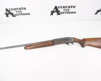 Make: Remington
Model: Sportsman 48
Caliber: 20 GA
Action: Semi
Barrel: 26
Bore: Frosty
Serial # 3829692
Condition: Good
The Remington Model 48 Sportsman was an economy model of the 11-48 but still the same gun. It was produced by Remington as a streamlined long recoil action gun . The model 11 was also a long recoil action gun but many did not like the ""Hump back"" design on the gun. Remington's answer was to produce a gun with a streamlined receiver. The 11-48 and Sportsman 48 were Remington's last recoil action design before they went to the model 58 gas operated design. This Shotgun shows some surface rust and is in Good condition showing its age and normal signs of use. 