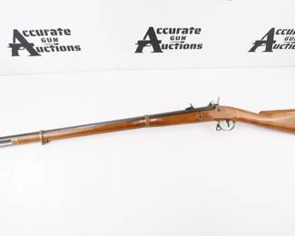Make: Antonio Zoli
Model: NVM
Caliber: 58 BP
Barrel: 32.5
Bore: Bright
Serial # 34412
Condition: Excellent
This Antonio Zoli percussion Rifle features a 32.5 inch barrel chambered in 58 Cal. This Rifle is in Excellent condition showing normal signs of use and wear.