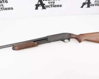 Make: Remington
Model: 870 Wingmaster
Caliber: 12 GA
Action: Pump
Barrel: 18.5
Bore: Shiny
Serial # S526762V
Condition: Fair
The Remington Model 870 is a pump-action shotgun manufactured by Remington Arms Company, LLC. It is widely used by the public for shooting sports, hunting and self-defense, as well as by law enforcement and military organizations worldwide. This Wingmaster 870 chambered in 12Ga featuring a 18.5 inch barrel. This shotgun is in Fair condition and shows damage to pump grip, heavy signs of use and wear.