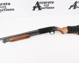 Make: Mossberg
Model: 500A
Caliber: 12GA
Action: Pump
Barrel: 18
Bore: Shiny
Serial # J508049
Condition: Very Good
The Mossberg 500 offers hunters a rugged, highly functional Pump-Action Shotgun at a value price. Military and law enforcement have accepted the Mossberg 500 pump shotgun for its simplistic design and reliability. Dual action bars prevent binding and twisting while cycling the action. This shotgun is in very good condition showing normal signs of use and wear.