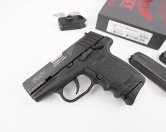 Make: SCCY
Model: CPX-4 .380
Caliber: .380 AUTO
Action: Semi
Barrel: 3
Bore: Shiny
Serial # A015617
Condition: Excellent
The CPX-4 is a compact, DAO pistol chambered in .380 Auto. Featuring an external safety, optimized recoil system and our own Roebuck Quadlock technology, the CPX-4 is a safe and practical choice for the range or everyday carry. The pistol is in excellent condition and is sold with the factory box and two magazines.
