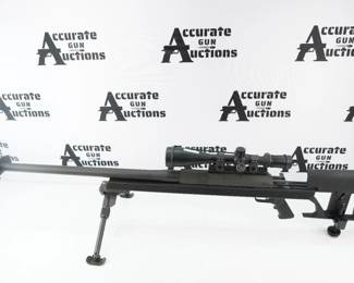 Make: ARMALITE
Model: AR-50
Caliber: 50BMG
Action: BOLT
Barrel: 36
Bore: Shiny
Serial # US371779
Condition: Excellent
The AR-50 is a single shot bolt action rifle chambered for the powerful .50 BMG cartridge. The rifle features a unique octagonal receiver and utilizes ArmaLite's proprietary V-Channel chassis. Designed for the challenges of long-range shooting, the AR-50 is exceptionally accurate with a highly effective muzzle brake. This rifle comes with a hard Pelican case and other accessories. The rifle is in excellent condition showing minimal signs of use and wear.