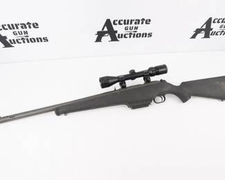 Make: Mossberg
Model: 695
Caliber: 12GA
Barrel: 26
Bore: Shiny
Serial # M124676
Condition: Excellent
The 3" chambered 12 Gauge Model 695 bolt-action shotgun features a 26 Inch barrel This combination delivers the fast handling and fine balance of a classic sporting rifle. This shotgun is paired with a scope to give hunters the advantage. This shotgun is in excellent condition showing signs of use.