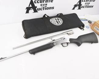 Make: Rossi
Model: Matched Pair
Caliber: .410/.22 LR
Action: Break
Barrel: 22/18.5
Bore: Bright
Serial # AP012560
Condition: Excellent
This reliable break action system allows for the quick swapping of barrels from rifle to shotgun, with one screw and no tools. Trusted for years, the redesigned ergonomic stock and forend add increased performance and modern good-looks This Rifle comes with the original case and the two barrels and is in excellent condition showing normal signs of use and wear.