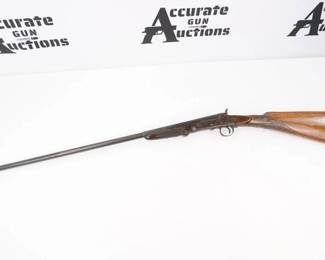 Make: NVM
Model: NVM
Caliber: 410 GA
Action: Break
Barrel: 25.5
Bore: Dark
Serial # NVS
Condition: Fair
This Break open single shot 410 GA shotgun gun has no visible markings or manufacturing stamps. Features a 25.5 inch barrel with Dark Bore. This Rifle Shows its age and use and is missing a bolt in the stock. This shotgun is SOLD AS IS.