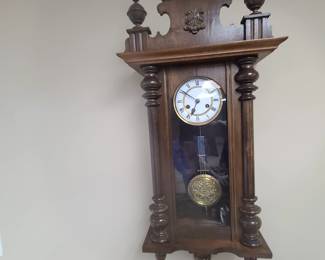 Vintage wall pendulum clock