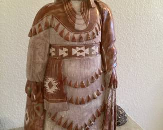 Leonard Howard, alabaster Navajo chief