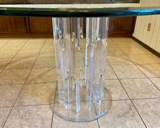 Lucite Round Dining Table