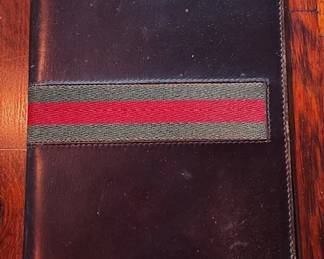 Vintage Gucci Black Leather Date Book