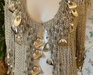 Another Loris Azzaro Paris! This one is a silver knit. Truly one-of-a-kind!