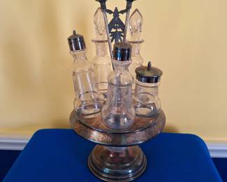 Aesthetic Silver Plate Castor Set