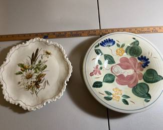 Hand Painted Plate And Bowl