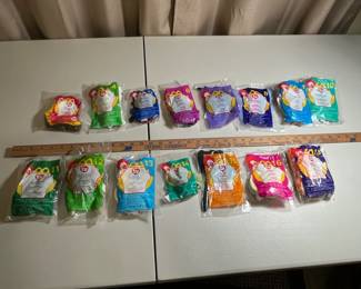 15 McDonalds Collectible TY Beanie Babies