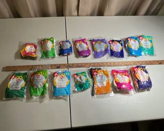 15 McDonalds Collectible TY Beanie Babies