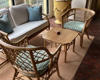 Rattan Chairs and Table