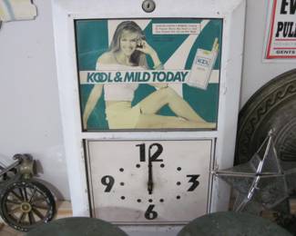 Vintage Kool Cigarette Advertising Clock 