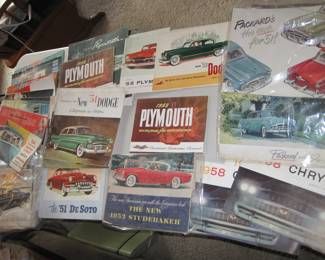 Vintage Automotive Dealership Car Sales Brochures  
