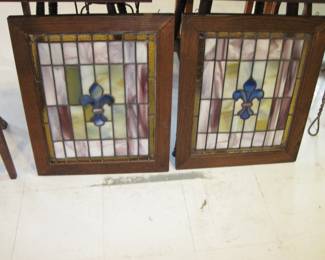 Vintage Stained Glass Panes 