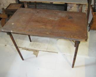 Vintage Wood Folding Table