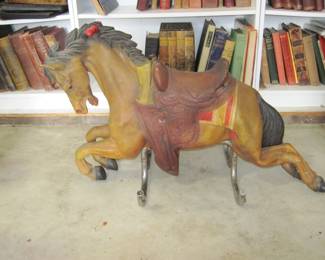 Vintage rubber/vinyl riding horse