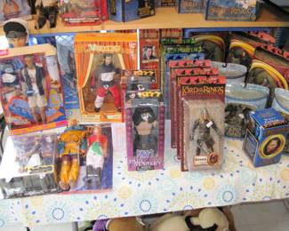 NOS Action Figures - Lord of the Rings, KISS, NSync, Barbie- Ken