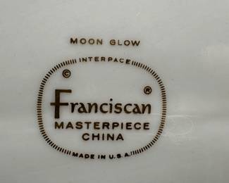 Francisan Moon Glow China Purchased At Tiffany's In 1967, Set Of 6: Dinner, Salad, Soup, Sides & Platters
Lot #: 3