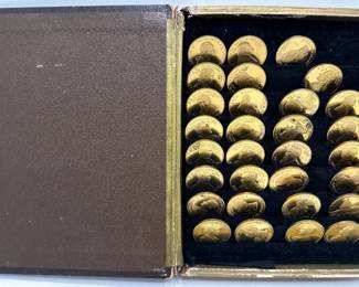 Brass Presidential Medal Coin Set From Washington To FDR In Original Case (2 Medals Missing)
Lot #: 115