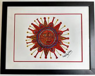Carlos Paez Vilaro (1923-2014 Uruguay) Print Of Sun, Signed
Lot #: 78