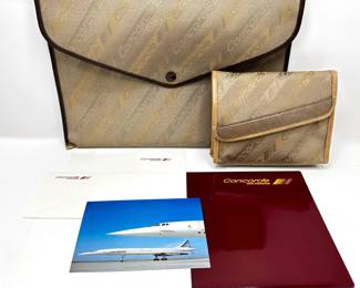 VNTG Air France Concorde Ladies Toiletry Case, Givenchy Perfume, Portfolio With Stationary Charles Frantz DSN
Lot #: 38
