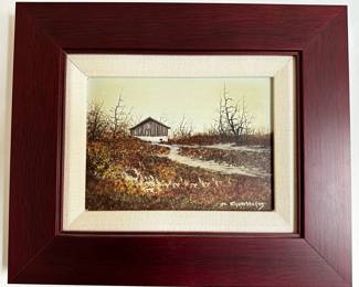 
John Lewis Egenstafer (1943 American) Vintage Oil Landscape Painting On Canvas In Cherrywood Frame, Signed
Lot #: 44