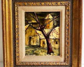 J. Marque Mid Century Oil Painting On Board Of French Countryscape In Ornate Gilded Frame, Signed
Lot #: 45