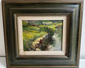 Wayne Morrell (1929-2013 American ) Oil Painting On Canvas, Landscape With Brook, Signed
Lot #: 11