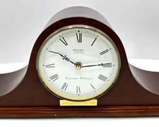 Seiko Quartz Westminster Whittington Mantle Clock, Battery Operated
Lot #: 90