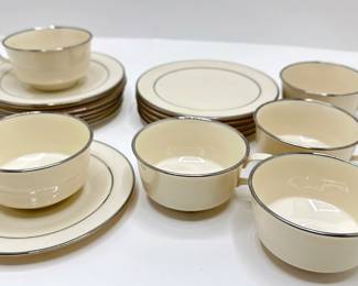 Francisan Moon Glow China Purchased At Tiffany's In 1967, Set Of 6: Dessert Plates, Coffee Cups & Saucers
Lot #: 4
