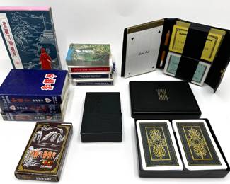 New & Vintage Playing Cards Including Many Asian Sets
Lot #: 100