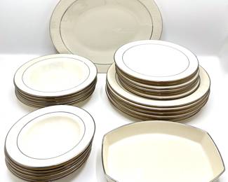 Francisan Moon Glow China Purchased At Tiffany's In 1967, Set Of 6: Dinner, Salad, Soup, Sides & Platters
Lot #: 3