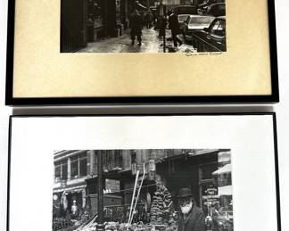 2 New York City Photographs: Pushcart Vendor (1898) & Chinatown In Winter By Dawn Marie Richard
Lot #: 94