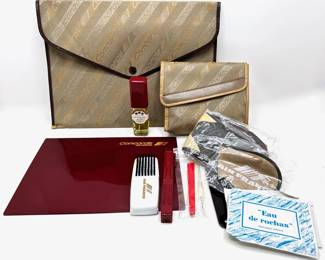 VNTG Air France Concorde Ladies Toiletry Case With Perfume, Portfolio With Stationary, Charles Frantz DSGN.
Lot #: 37