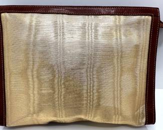 Vintage Furla Gold & Leather Evening Clutch, Florence, Italy
Lot #: 49