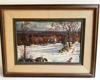 Wayne Morrell (1929-2013) Oil Painting On Canvas, "Passing Winter Shadows", Signed
Lot #: 6