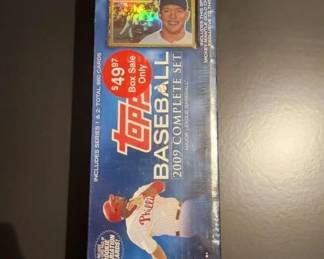 2009 TOPPS BASEBALL SEALED FACTORY SET WITH MANTLE REFRACTOR CARD