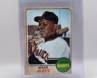 1968 TOPPS WILLIE MAYS . NICE CARD