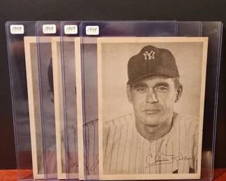 LOT OF 4 1949 PICTURE PACK 6.5X9 CARDS