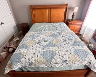 Queen size bed frame, and mattress