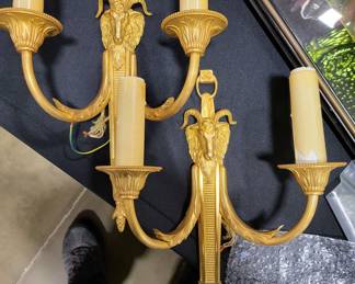 French Bronze Sconces 