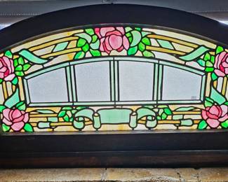 One of a few stained glass windows