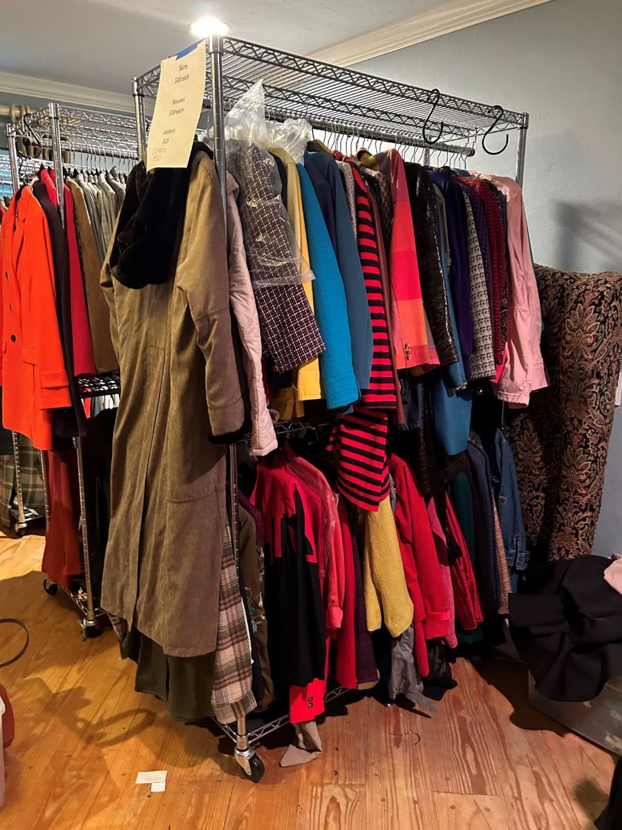 Estate sales clothing and fashion jewelry starts on 4/26/2024