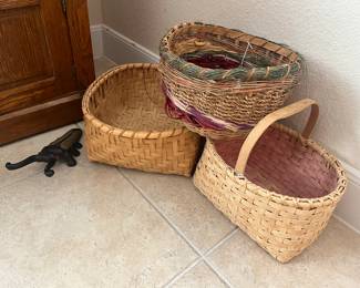 Hand made woven baskets