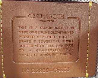 Rogue 39 Coach Purse in Barely Used Prestine Condition. Presale and Bids accepted. Buy it now price is 1000.00. Bids accepted anything over 550 will be looked at.